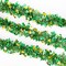 St Patricks Day Garland Decor,50Ft Glitter Tinsel Irish Shamrock Garland Decorations for Tree Mantle Bedroom Office Classroom Party Indoor Outdoor Holiday Home Green Gold